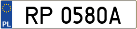Truck License Plate